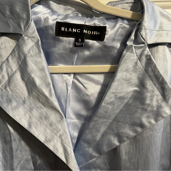 Blanc Noir NWT SAMPLE trench style dress. Blue SIZE SMALL - Picture 3 of 7